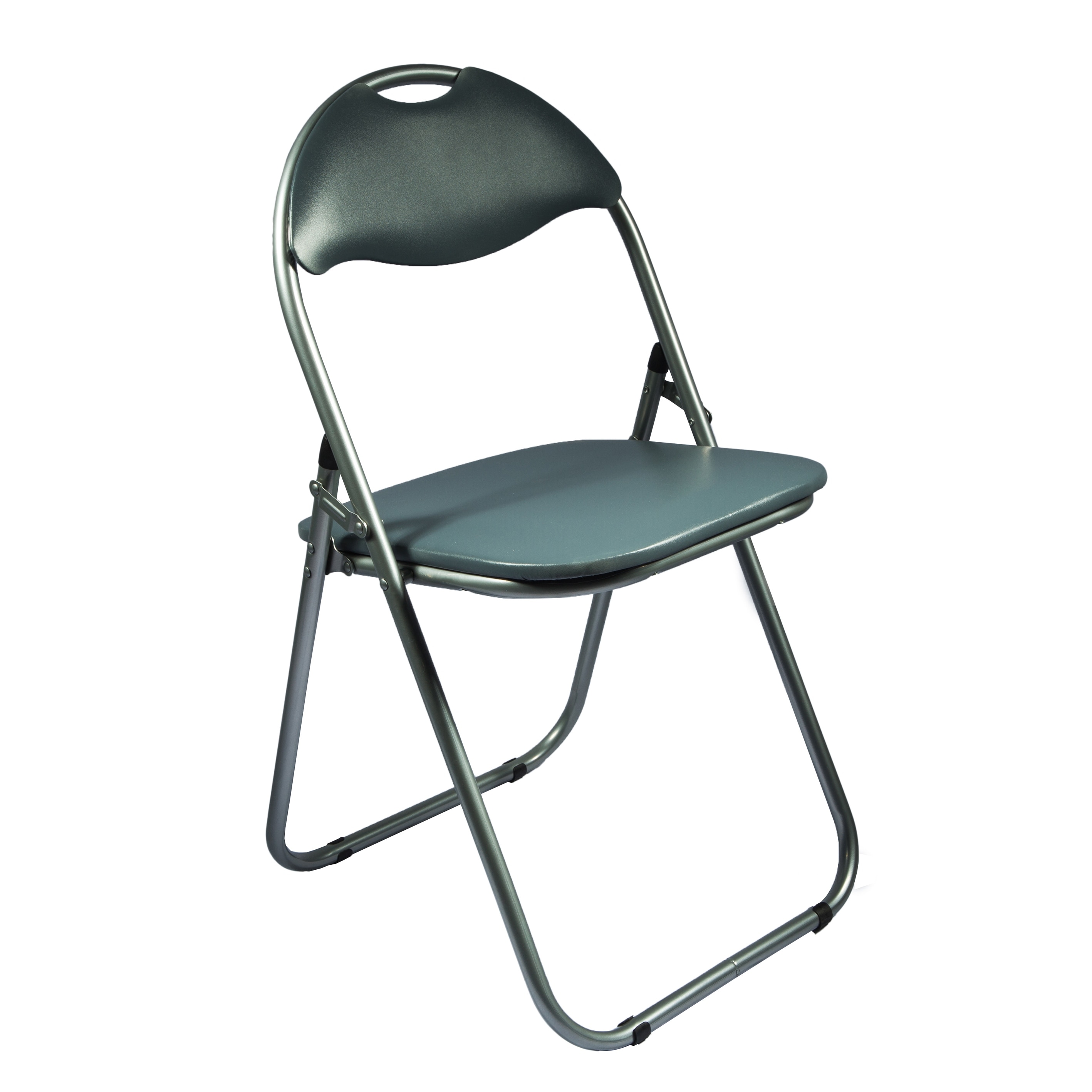 Scaun pliant, gri, metal, 79 x 43 x 38.5 cm  Cordoba