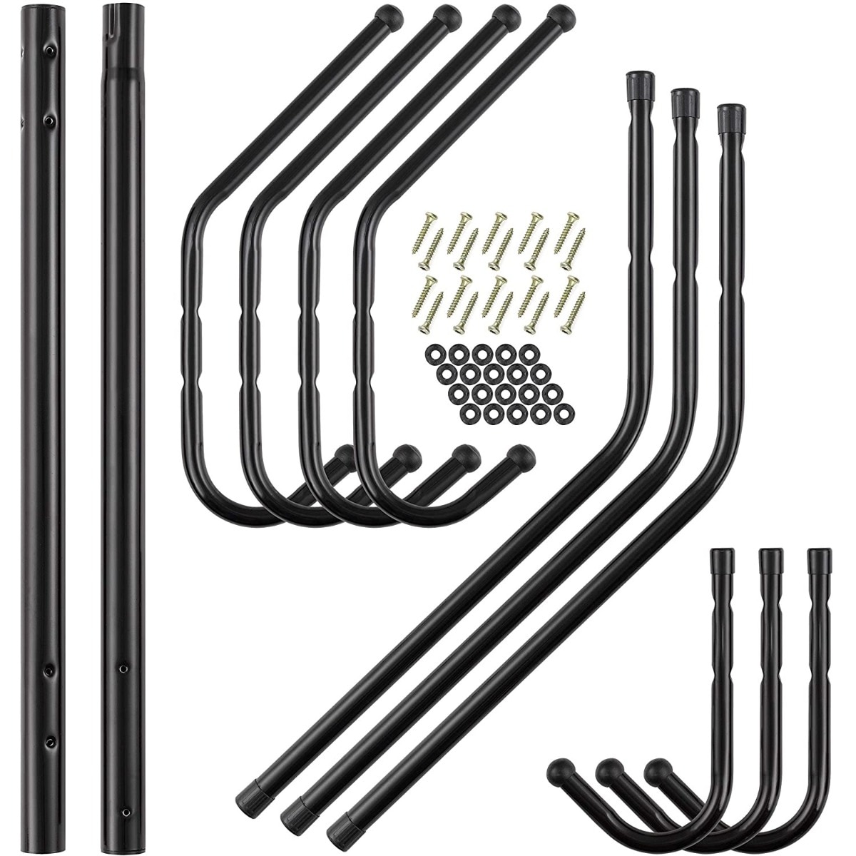 Cuier haine , negru, metal,  45 x 175 cm 