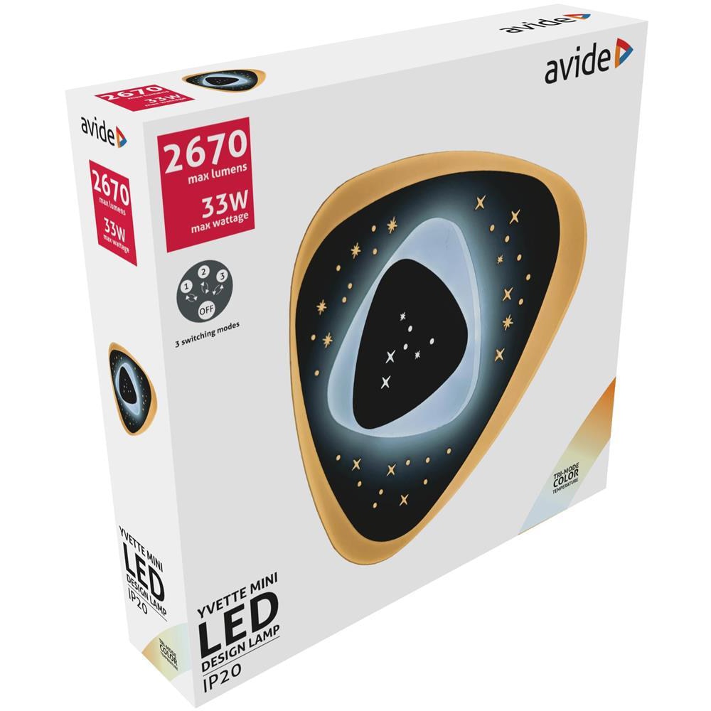 Aplica AVIDE Yvette Mini Oyster, 33W, LED, IP20, alb