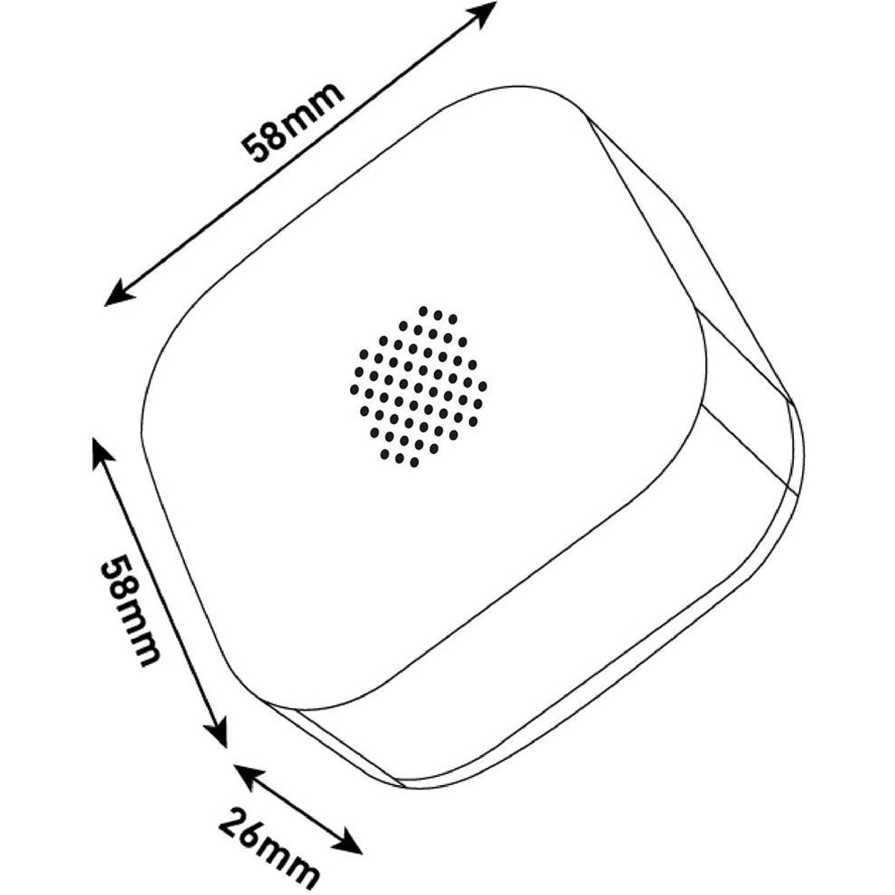 Senzor scurgere apa ENTAC, SMART, Wi-Fi, alb