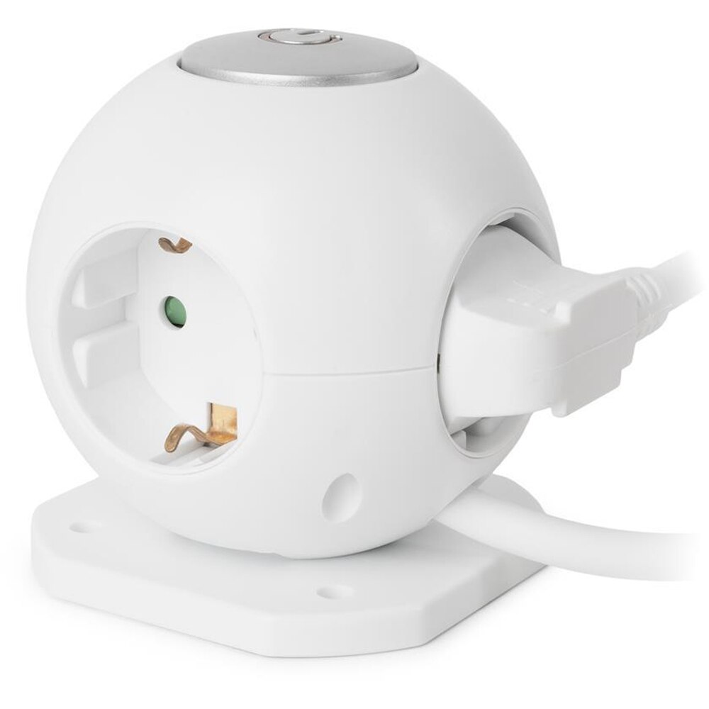 Prelungitor ENTAC ESC1.5G3-USB-GLOBE, 3680W, 1.5m, alb