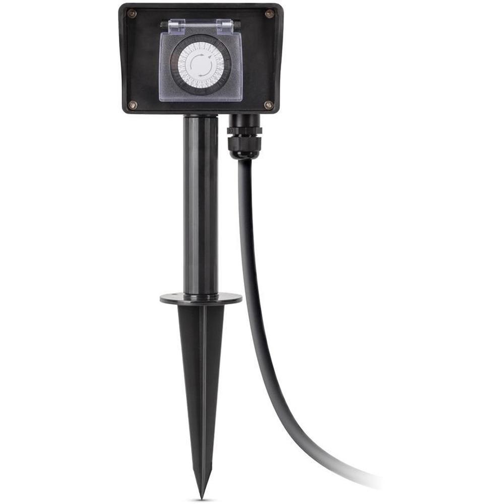 Prelungitor ENTAC ESE1.5GT2-1.5-IP44S, 3680W, 2 prize, 1.5m, negru