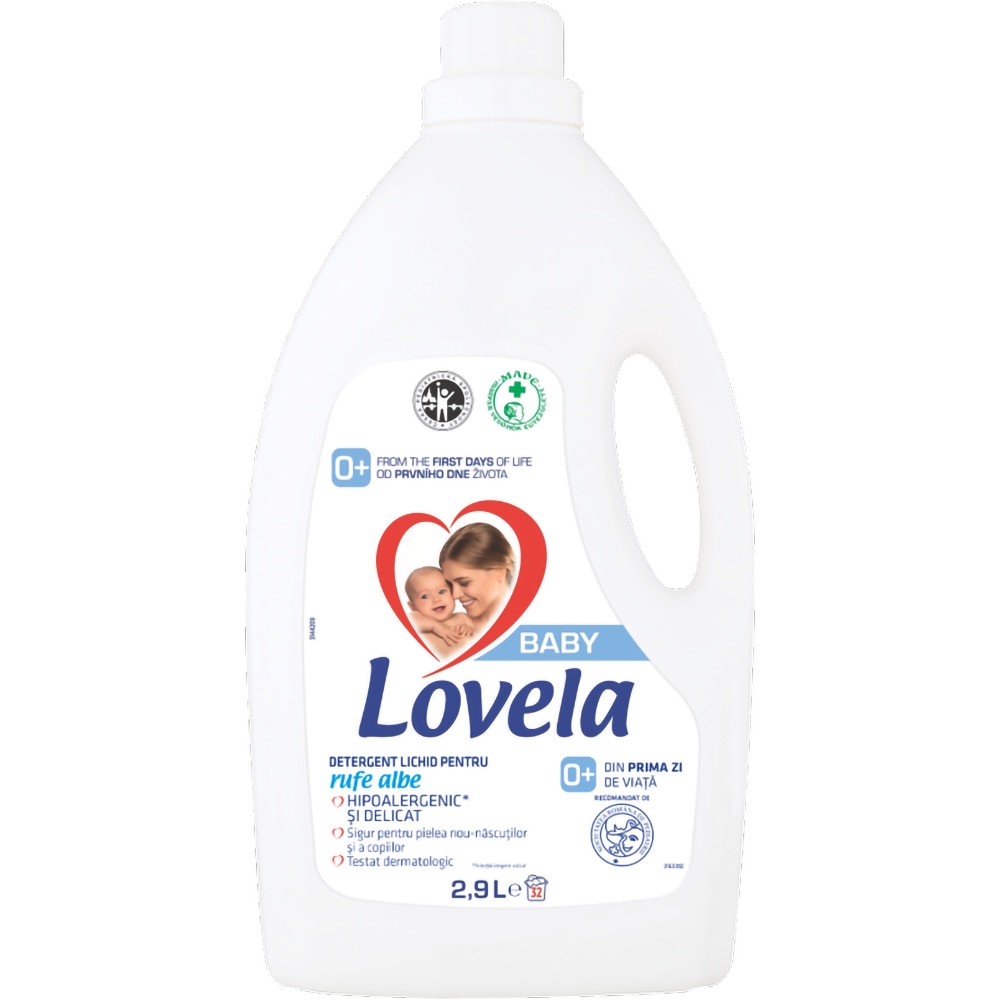 Detergent lichid LOVELA Baby White, 2.9 l, 32 spalari