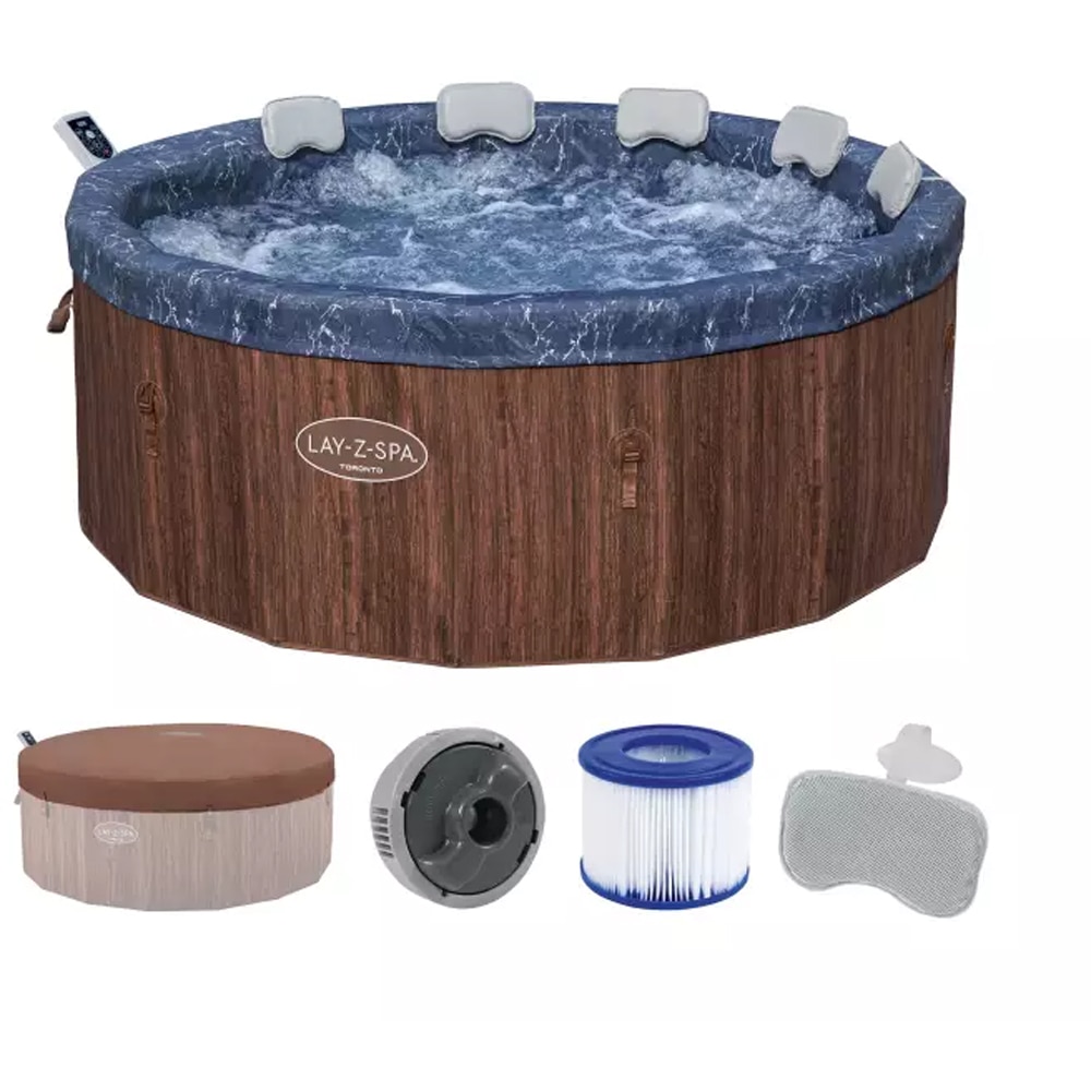 Piscina BESTWAY Lay SPA Toronto, 7 persoane, 1250L, 190 x 70 cm