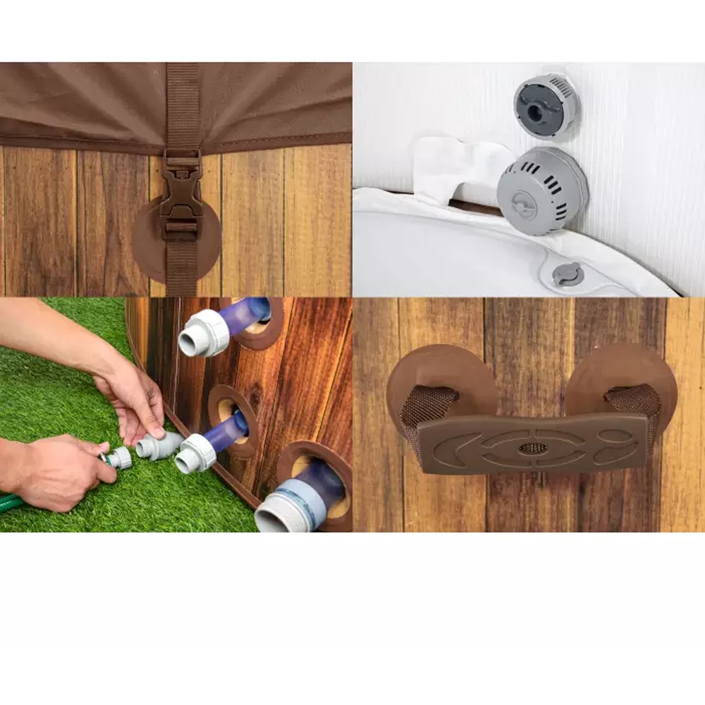 Piscina BESTWAY Layz SPA Helsinki, 7 persoane, 1123L, 180 x 66 cm