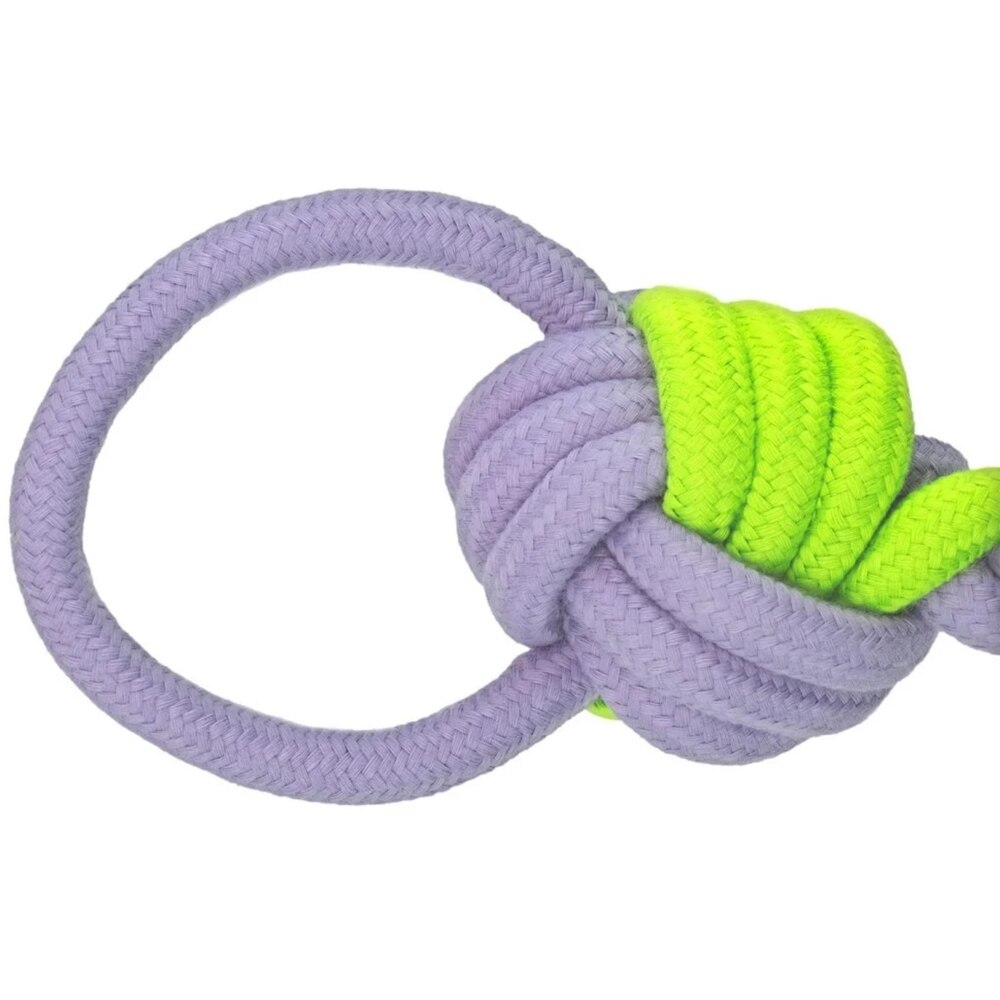 Jucarie de ros pentru caini RECORD Franghie 2 noduri, 32 cm, multicolor