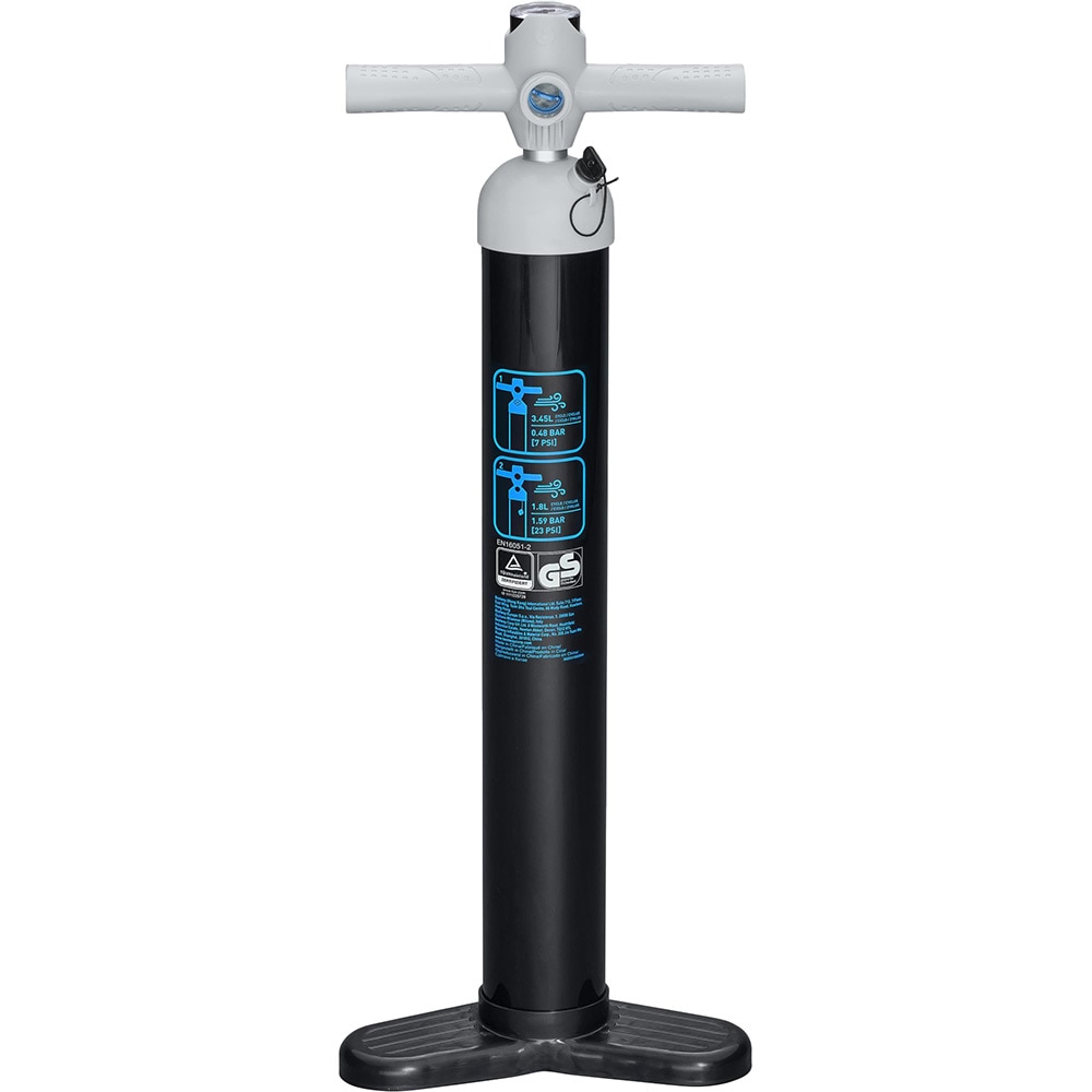 Pompa manuala BESTWAY, cu 5 adaptori de valva, plastic, negru