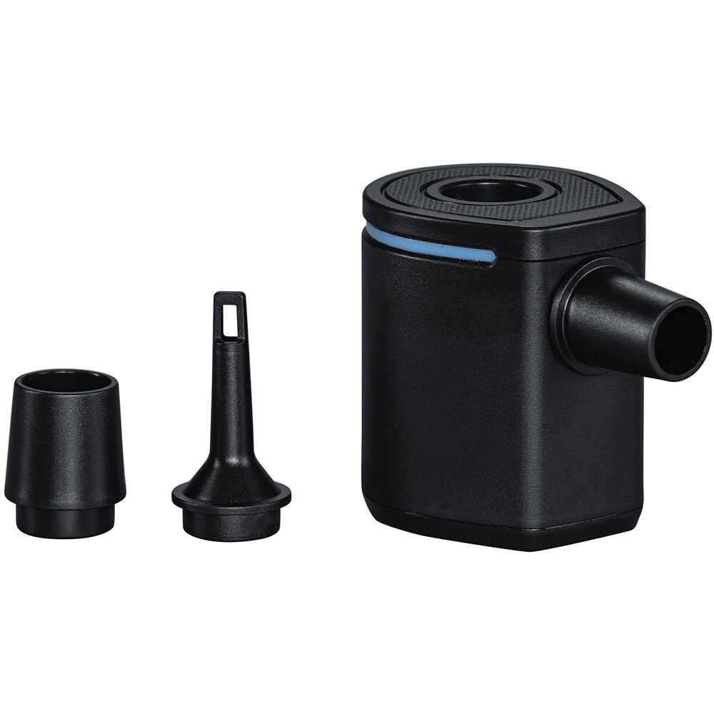 Pompa de aer electrica BESTWAT PowerTouch Pocket, incarcare USB, 90 l/min, 3 adaptor valva, plastic, negru