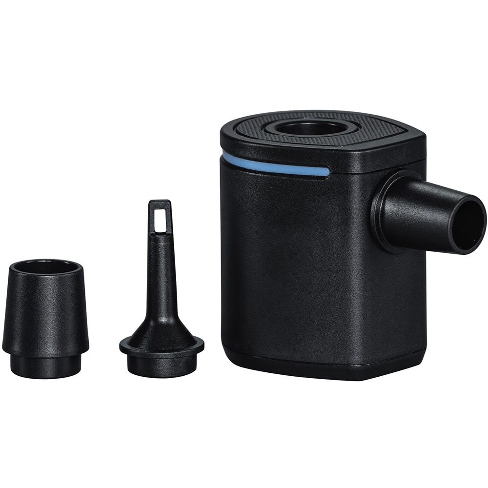 Pompa de aer electrica BESTWAT PowerTouch Pocket, incarcare USB, 90 l/min, 3 adaptor valva, plastic, negru