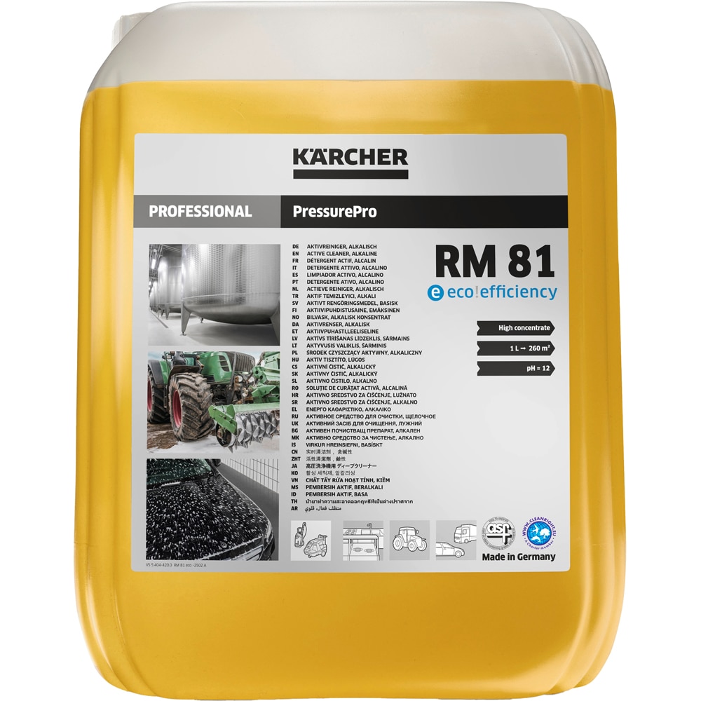 Solutie curatare KARCHER PressurePro RM 81, alcalina, 10L