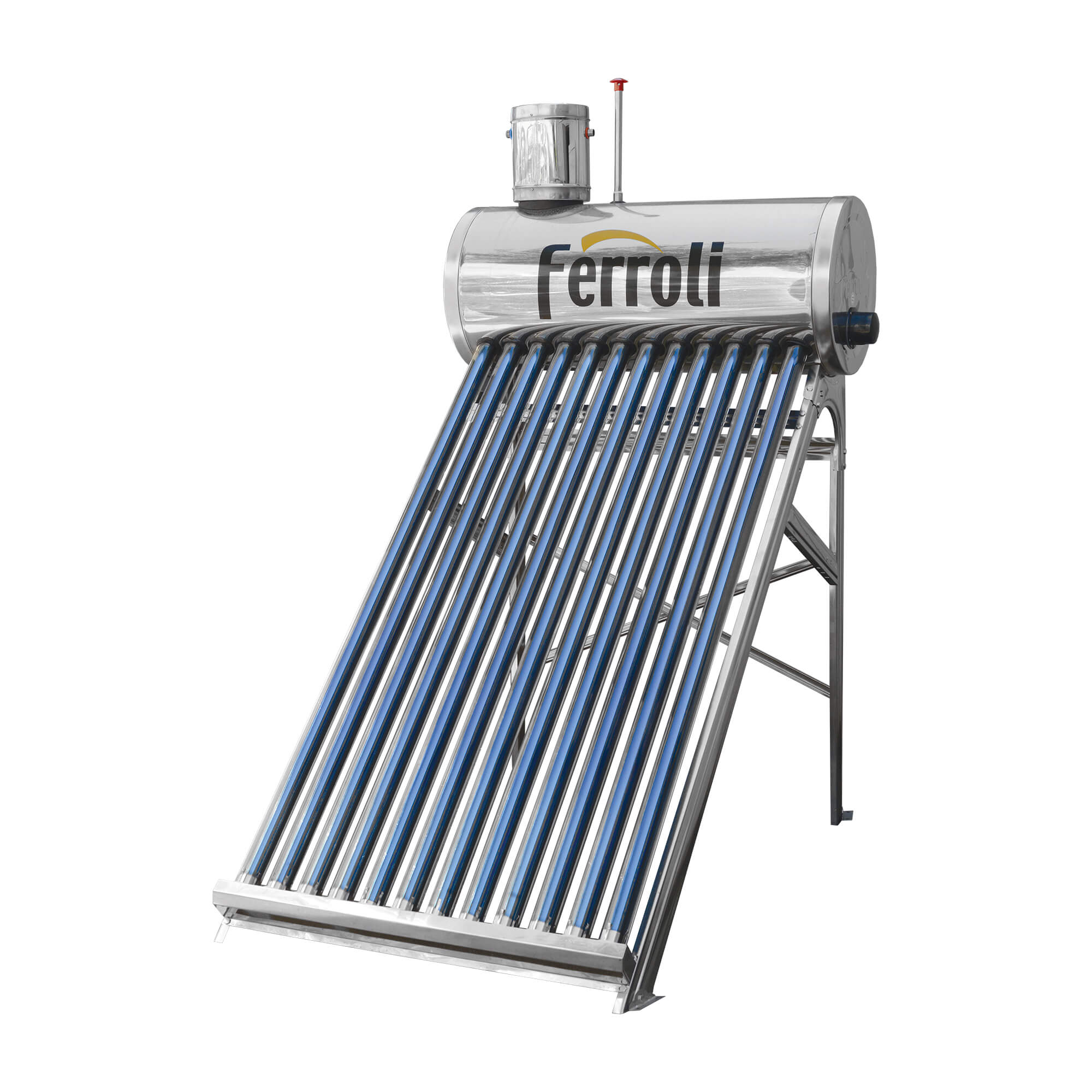 Panou solar nepresurizat, volum rezervor 180L, 18 tuburi  Ferroli Ecosole