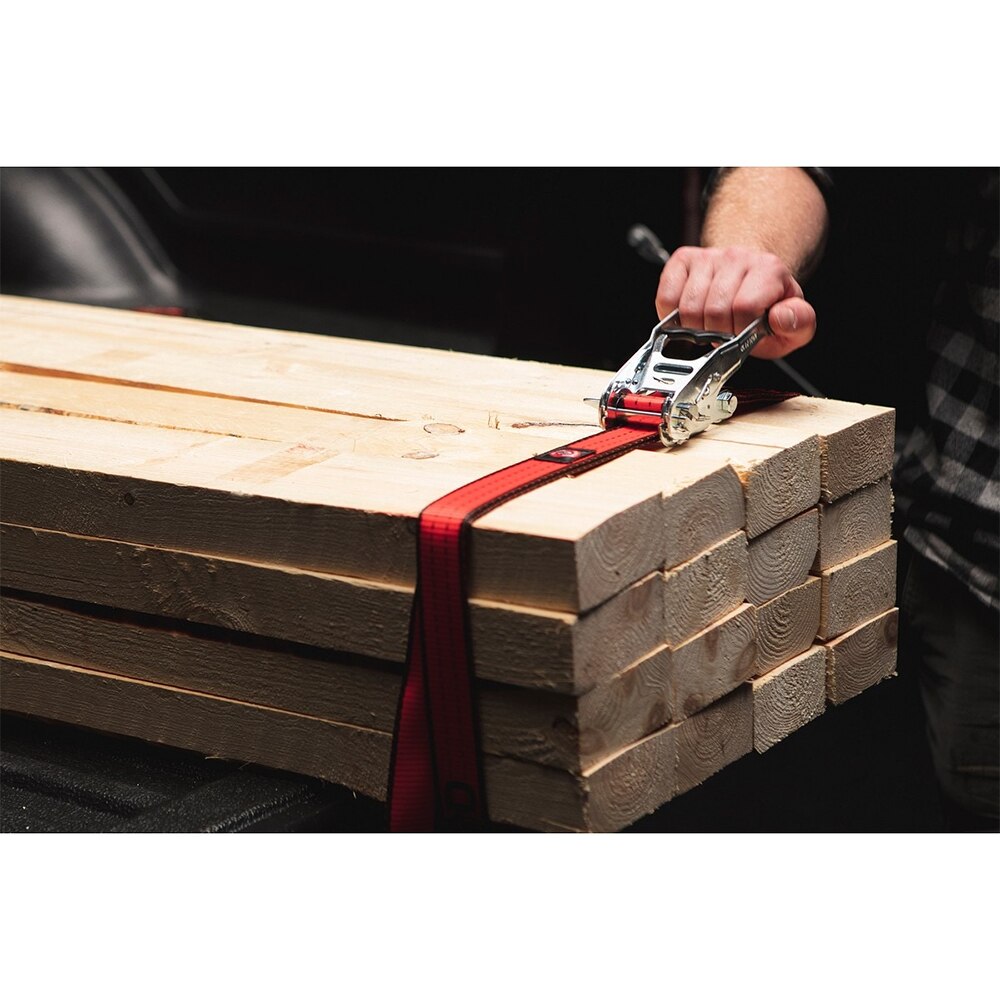 Chinga cu clema QUICKLOADER QPL900LD, 25mm x 5.5m, 1200kg, rosu