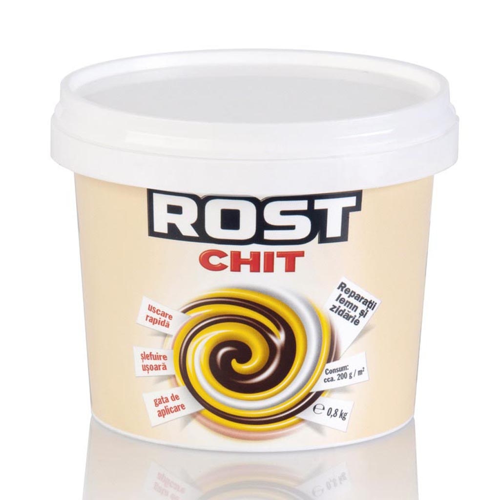 Chit reparatii lemn si zidarie, crem, 0.8 kg  Rost