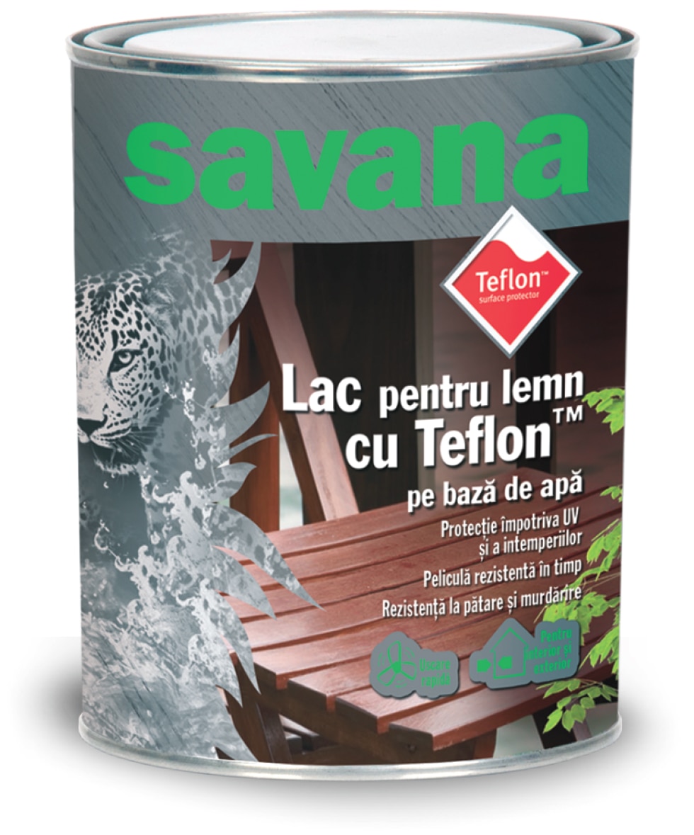 Lac acrilic pentru lemn, cires, 2.5 l • Savana