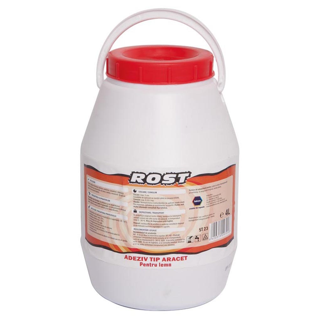 Adeziv aracet pentru lemn, alb, 4 L Rost