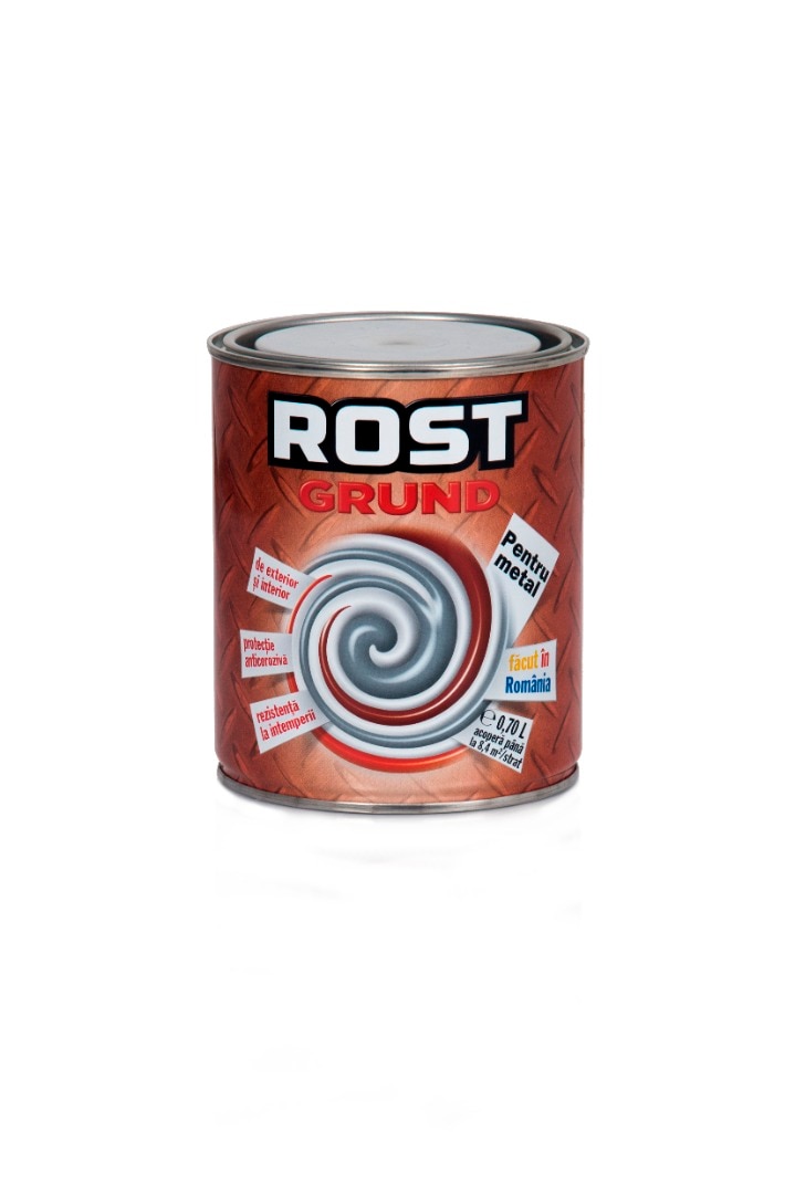 Grund pentru metal, rosu oxid, 0.7 L  Rost