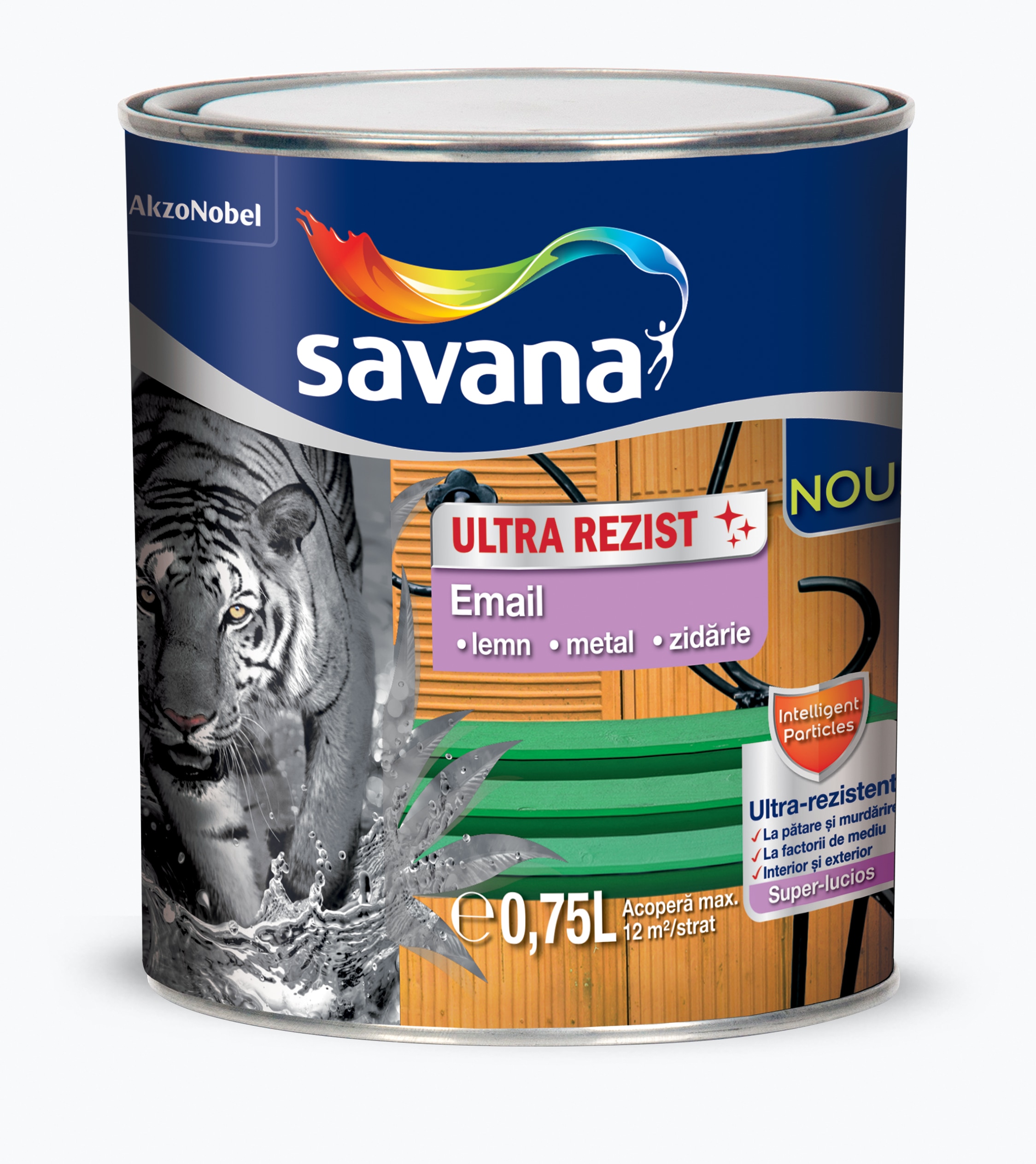Savana email superlucios interior/exterior maro 0.75 L