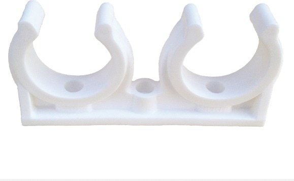 Clema dubla PP, 15 mm, 5 bucati