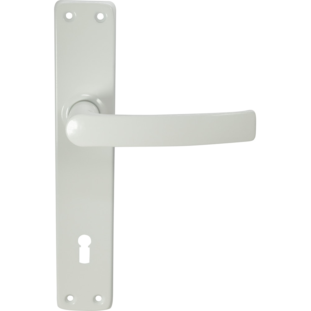 Maner cu sild, aluminiu, 110 mm, alb