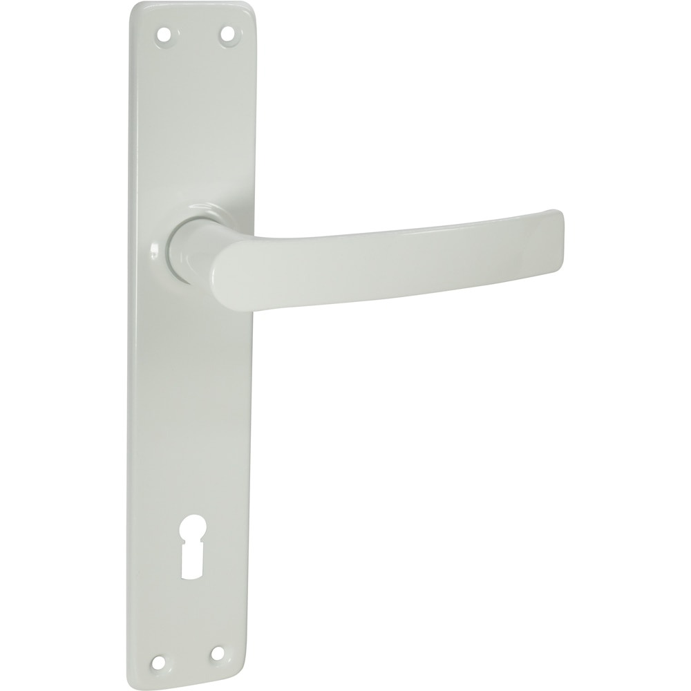 Maner cu sild, aluminiu, 110 mm, alb