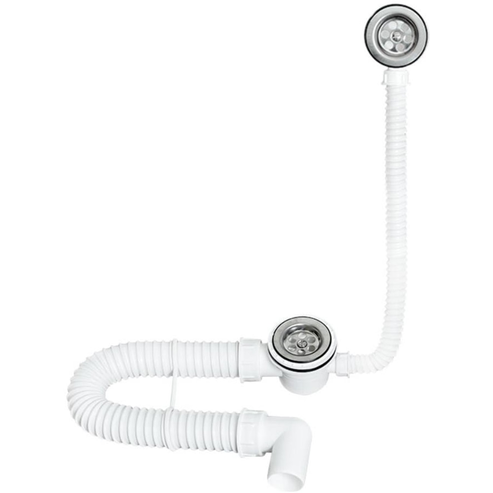 Sifon flexibil cada cu preaplin si garda hidraulica Heko, ventil D 60 mm, scurgere DN 40/50 mm