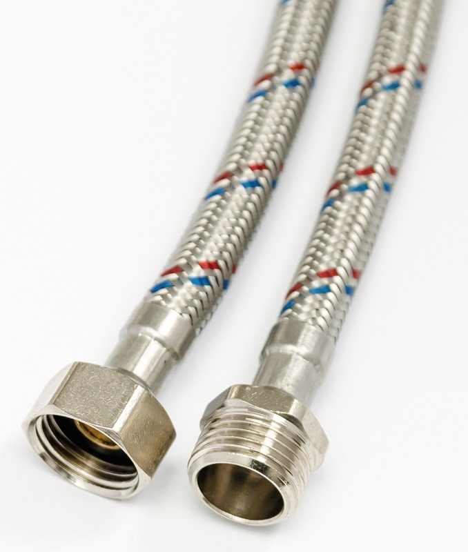 Racord flexibil apa, 100 cm, 1/2, filet exterior  Heko