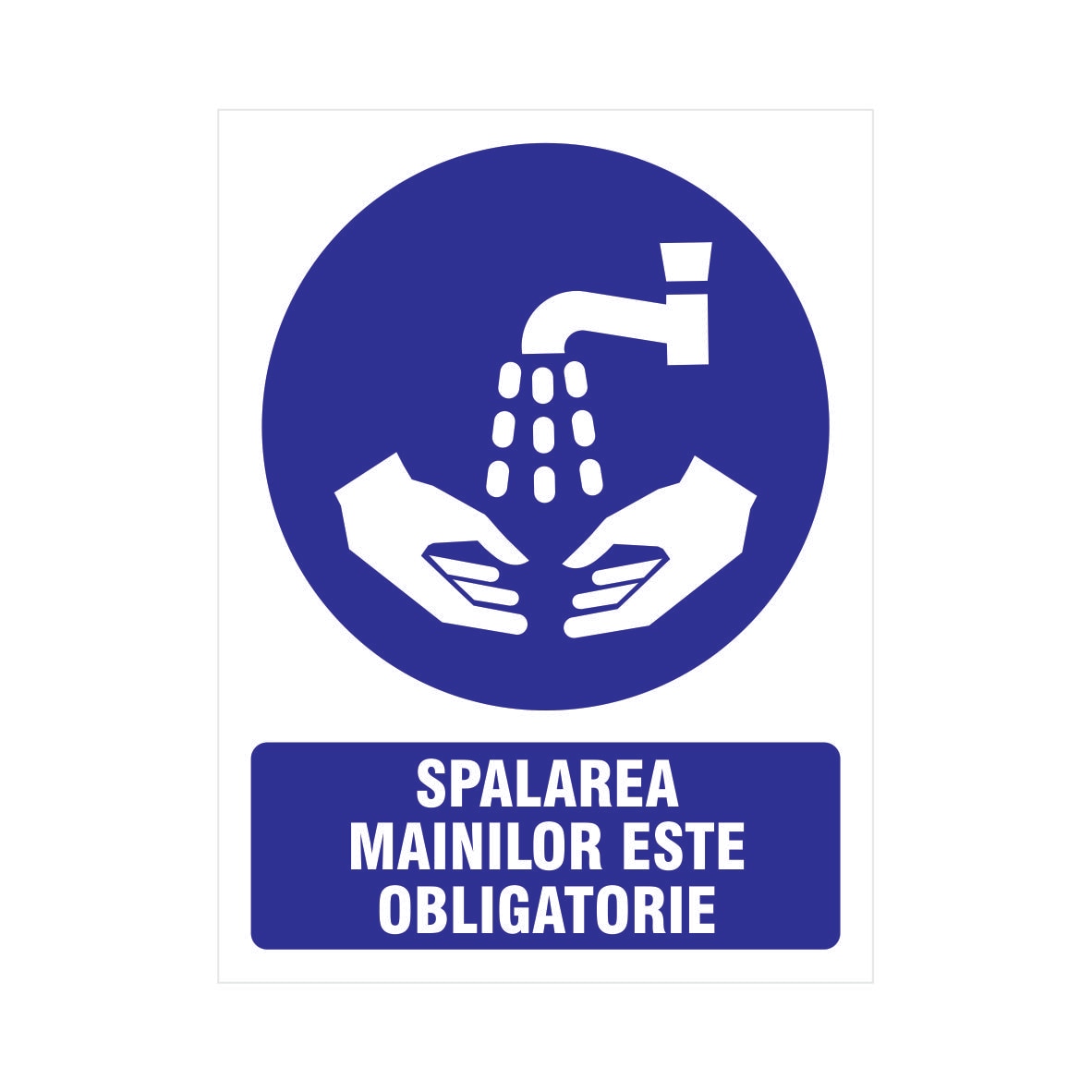 Indicator Spalarea Mainilor Obligatorie  Creative Sign