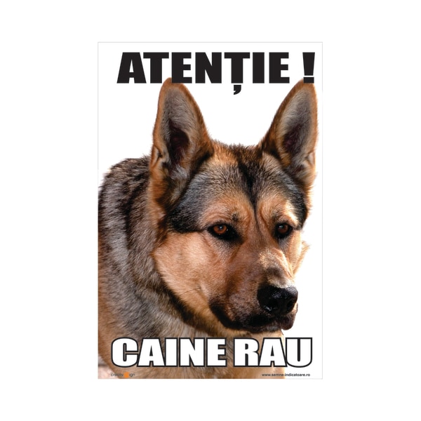 Indicator Atentie Caine Rau  Creative Sign