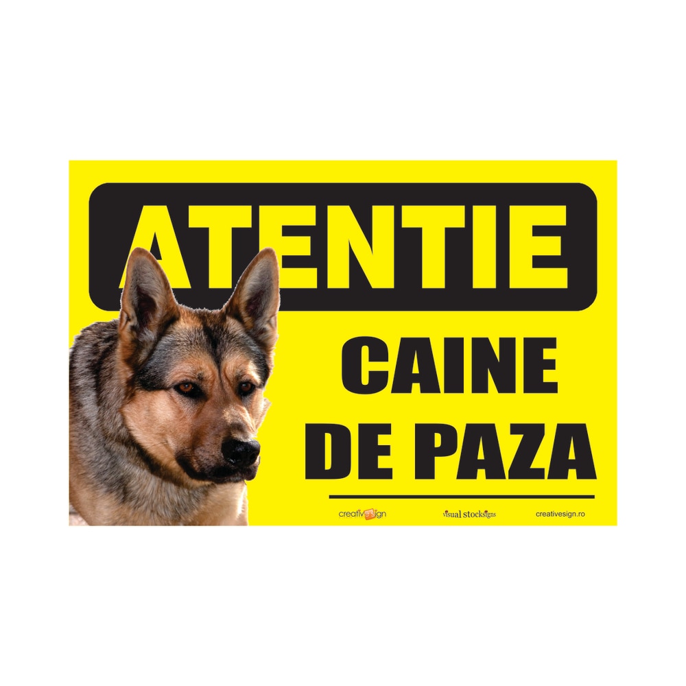 Indicator Atentie Caine Rau  Creative Sign