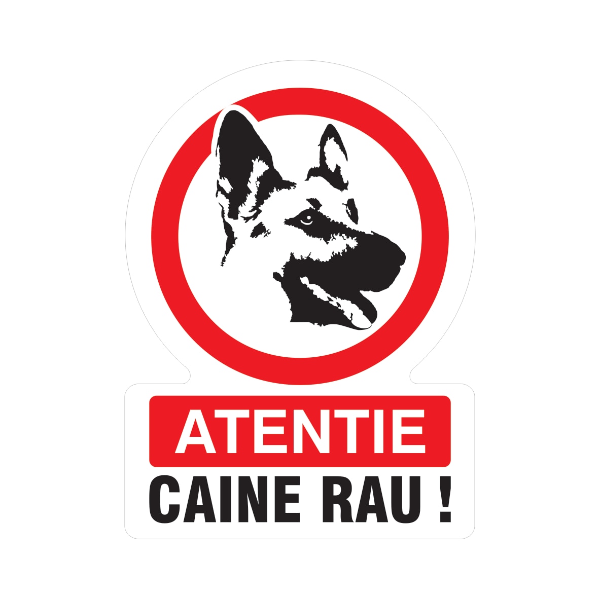 Indicator Atentie Caine Rau  Creative Sign
