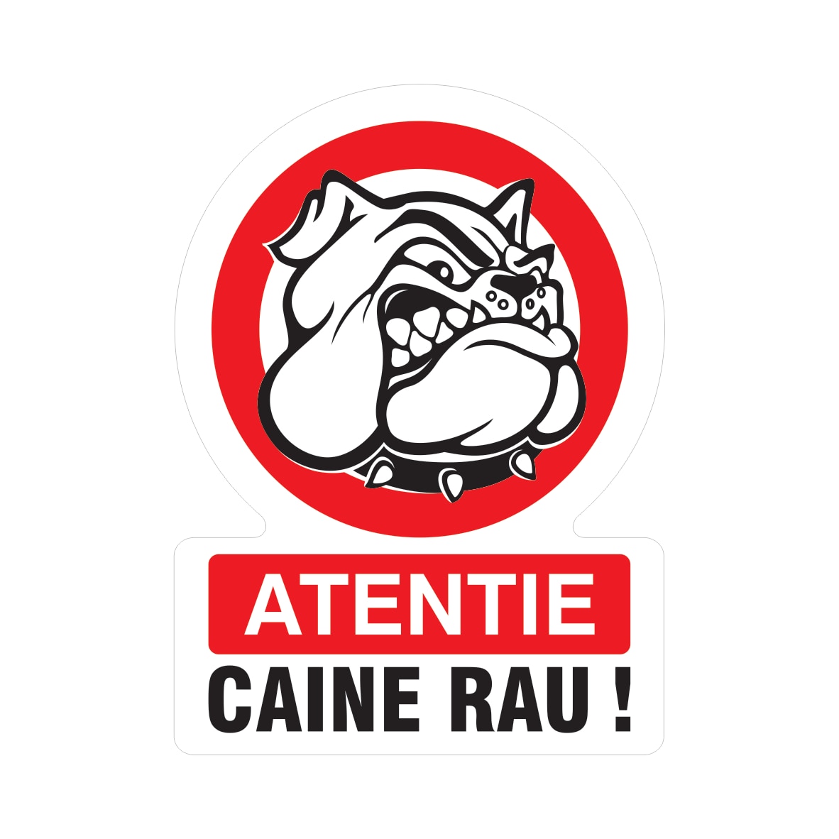 Indicator Atentie Caine Rau  Creative Sign