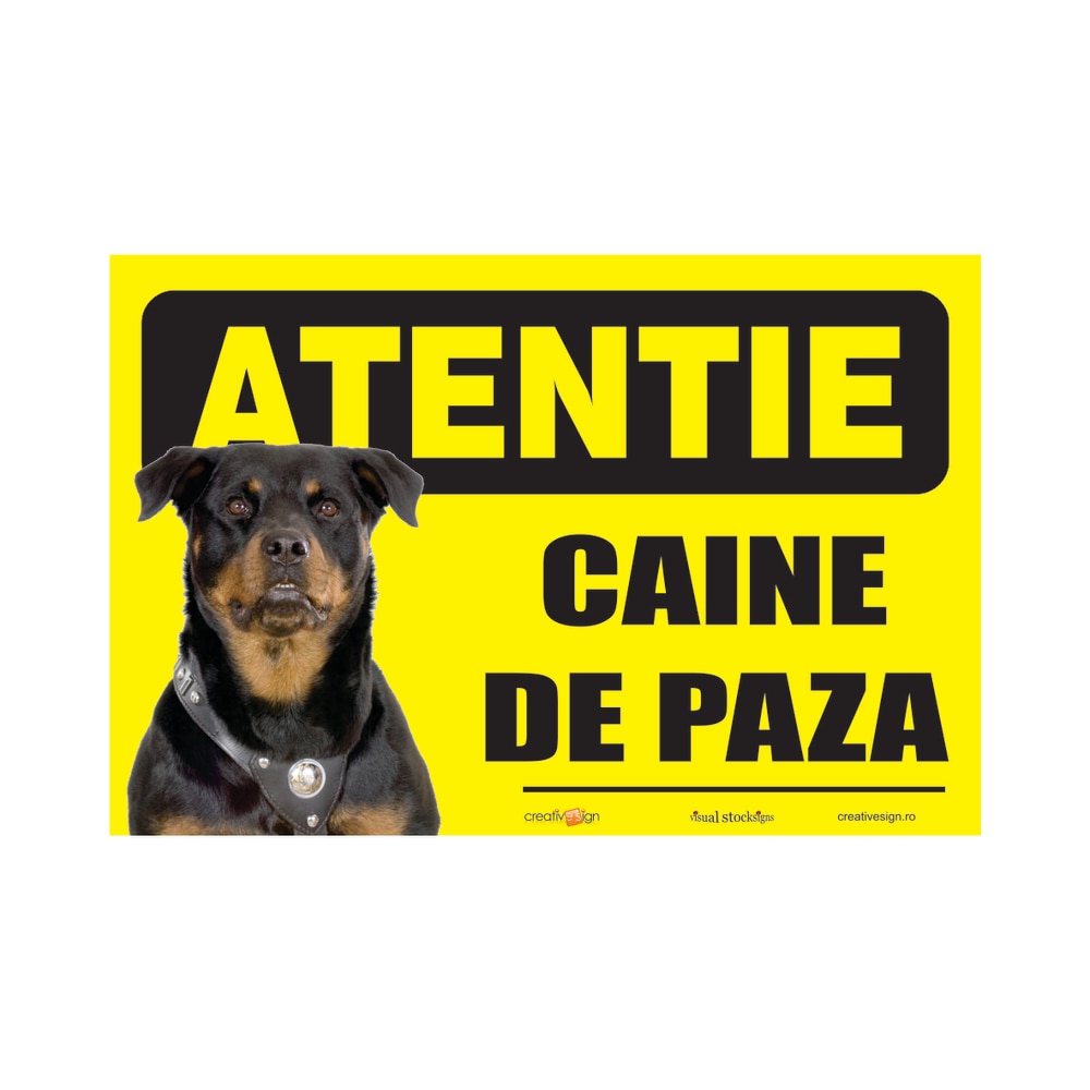 Indicator Atentie Caine Rau  Creative Sign