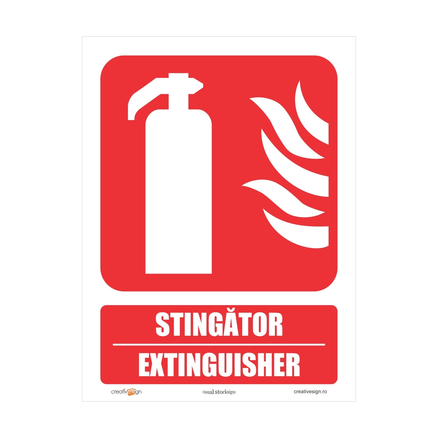 Indicator Bilingv Stingator  Creative Sign