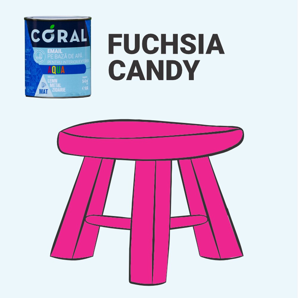 Email CORAL Aqua, fuchsia, 2.5L