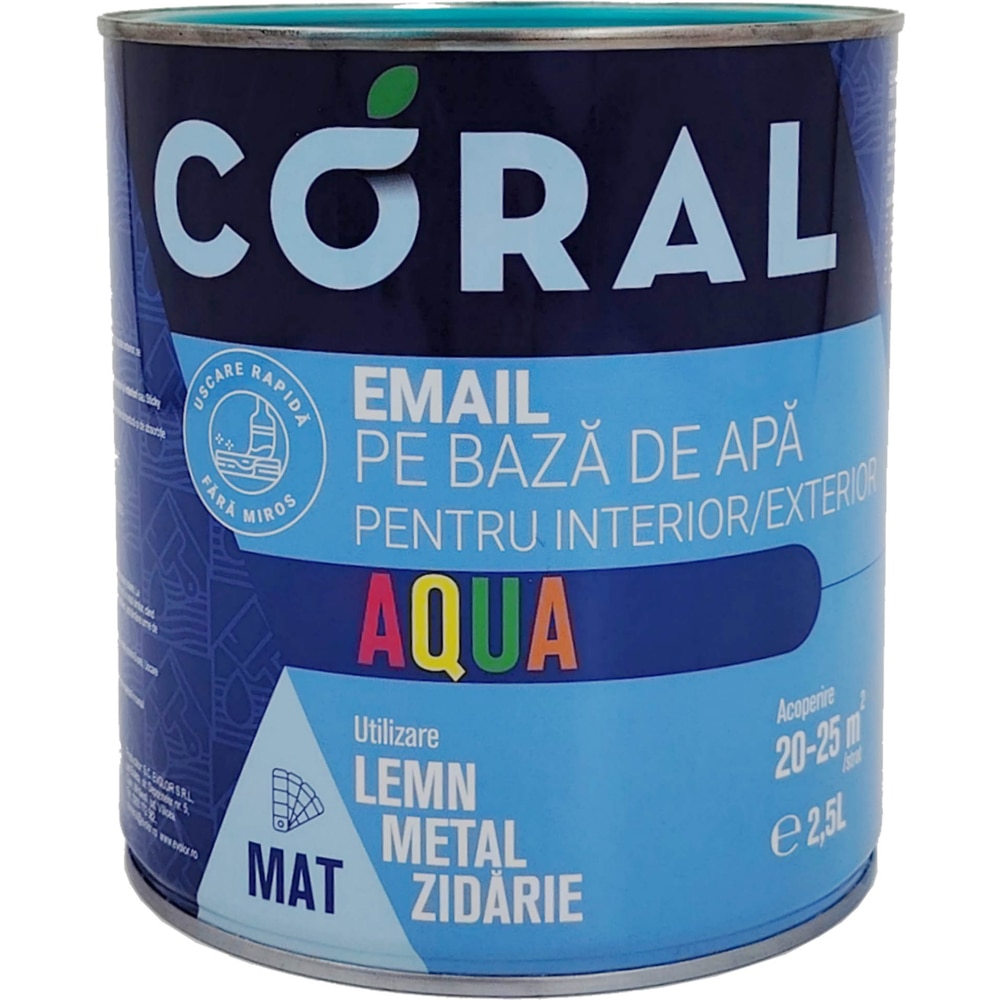 Email CORAL Aqua, verde, 2.5L