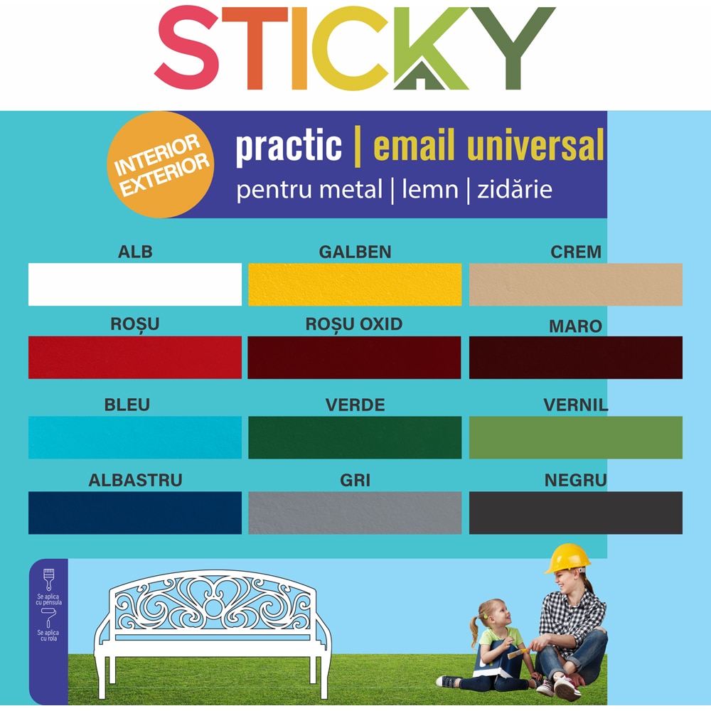 Email universal STICKY, verde, 2.5L