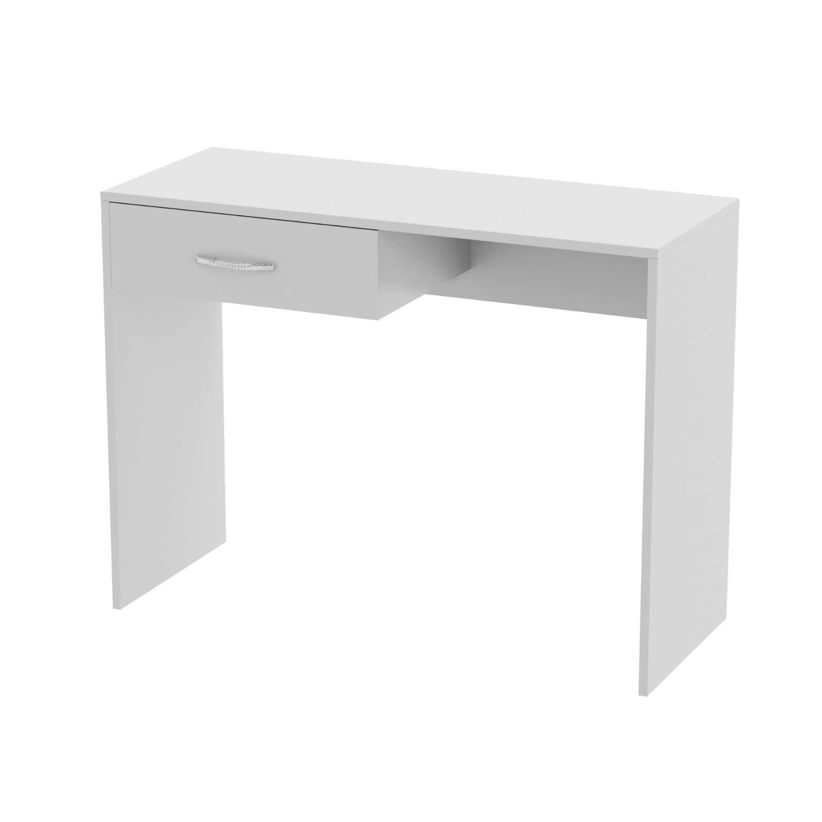 Birou, alb, 100 x 40 x 75 cm  Oxford