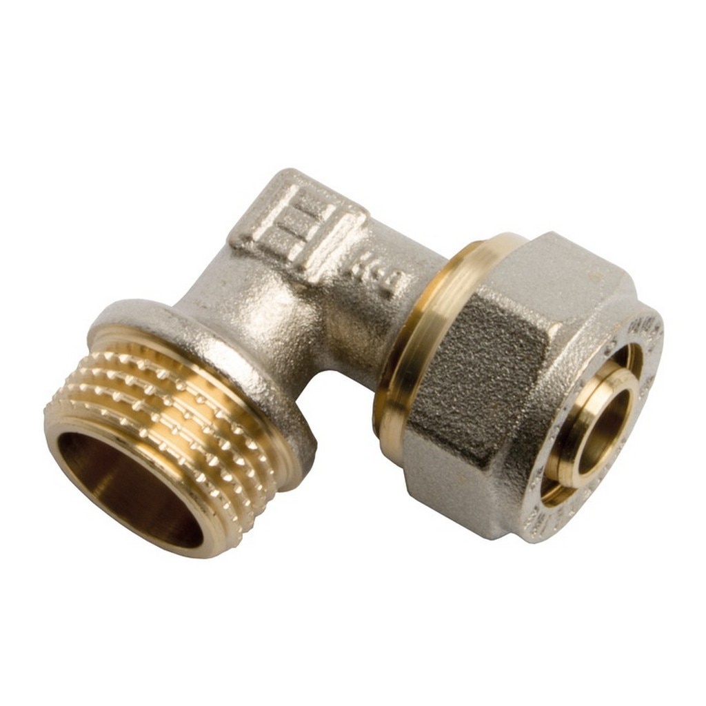 Cot pexal aliaj, 16 mm, racord 1/2, filet exterior