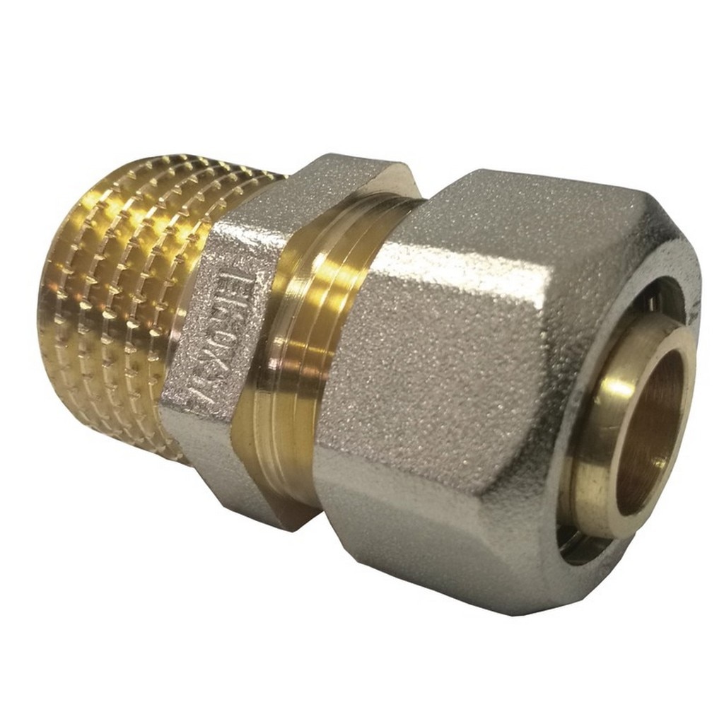 Conector pexal, racord 1/2 x 20 mm, filet exterior