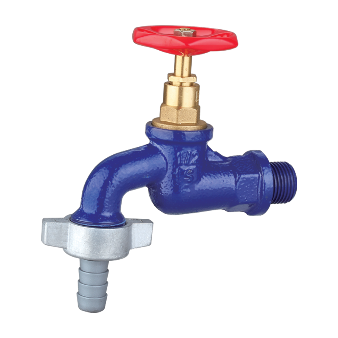 Robinet dublu serviciu fonta, racord 3/4 - 1/1