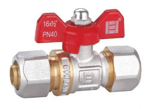 Robinet pentru pexal, 16 mm, diametru filet 1/2  Everline