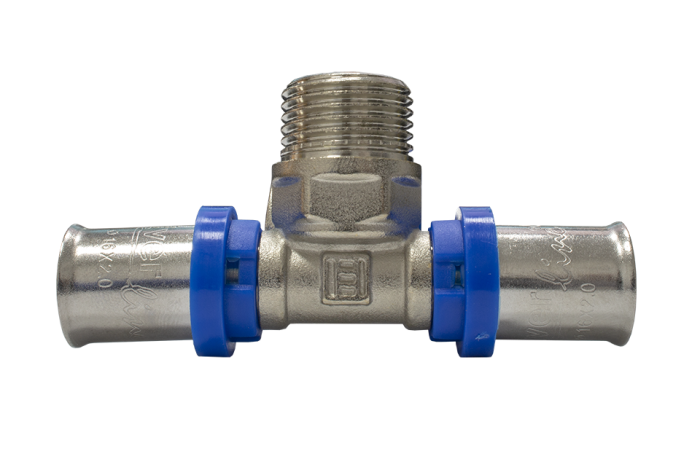 Teu sertizare, 16 mm, filet exterior1/2