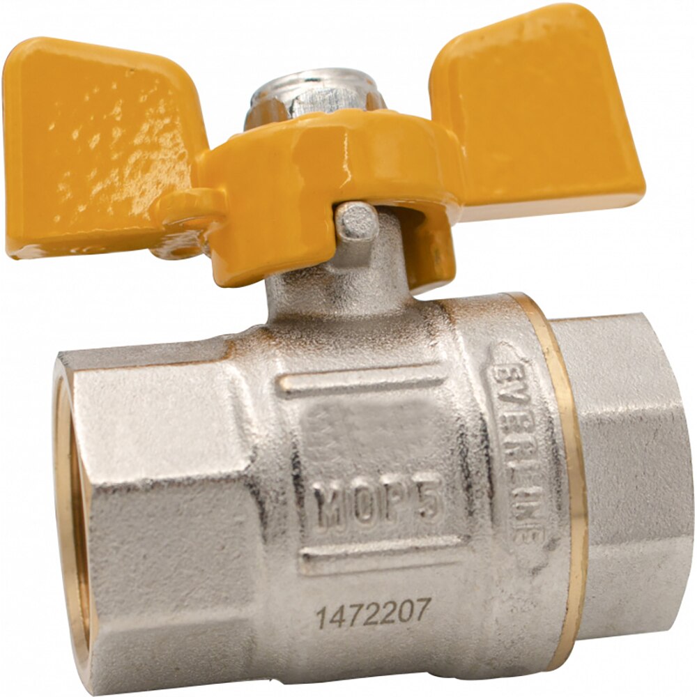 Robinet gaz fluture EVERLINE RG-DFF12T, 1/2", alama