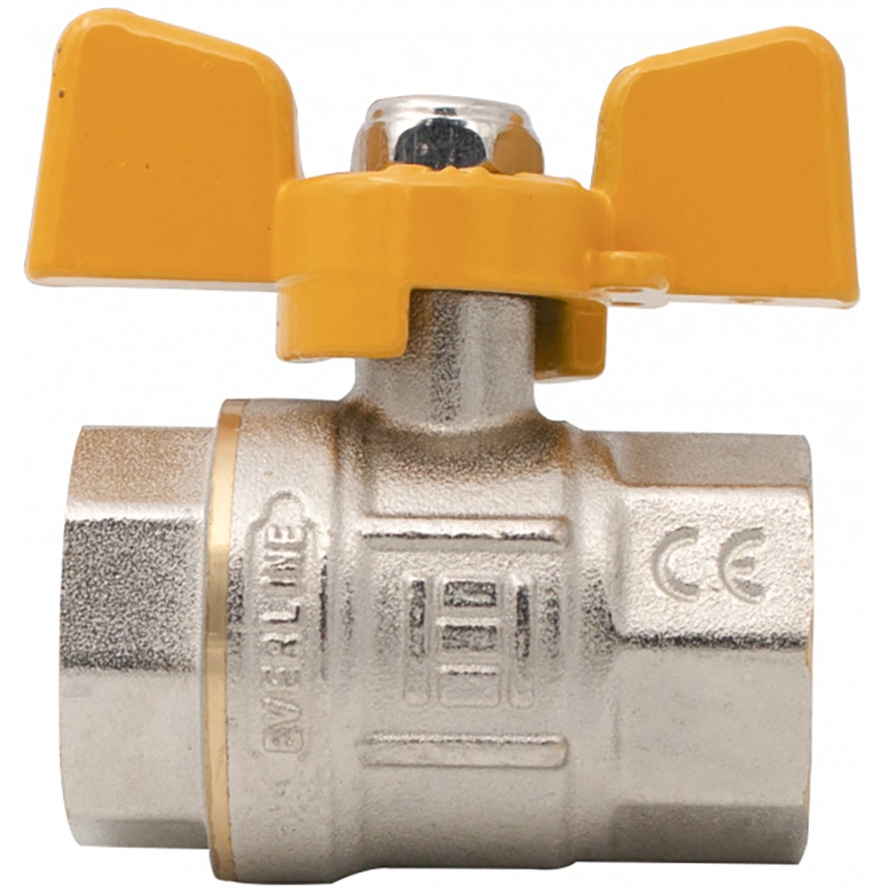 Robinet gaz fluture EVERLINE RG-DFF11T, 3/4", alama