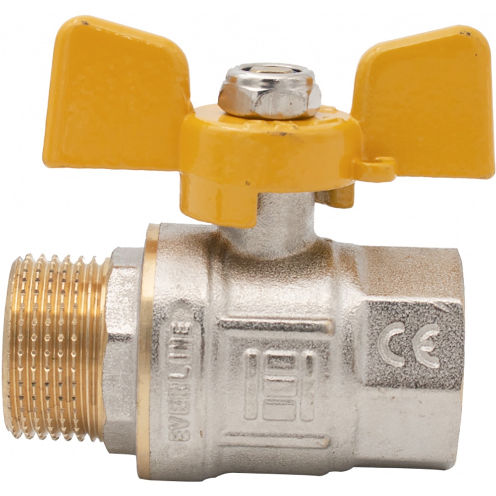 Robinet gaz fluture EVERLINE RG-DMF11T, 1", alama