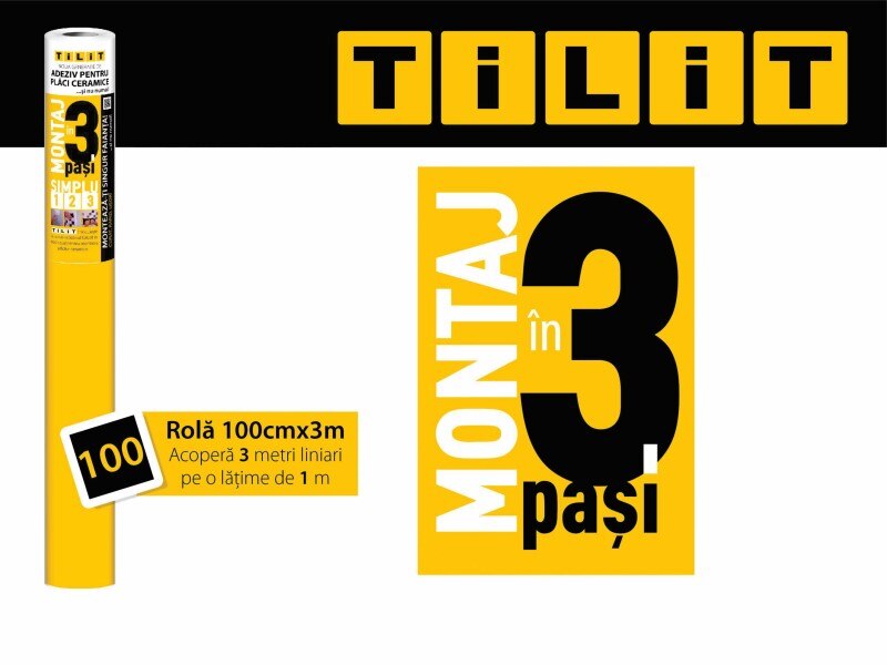 Adeziv rola, alb, 300 x 100 cm  Tilit