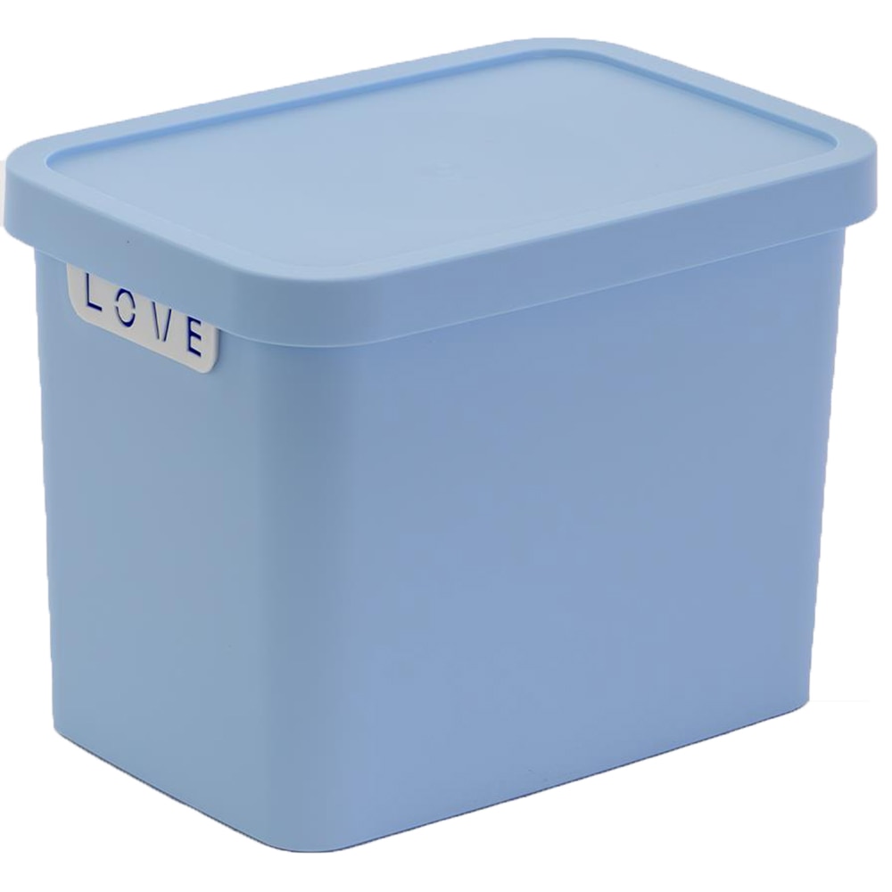 Cutie depozitare STERK PLAST Love, 32 x 22 x 24 cm, albastru