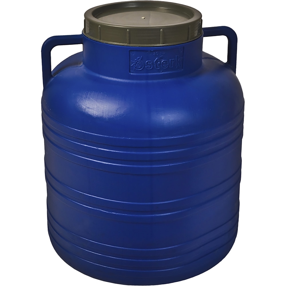 Bidon cu gura mare, albastru, 80 l