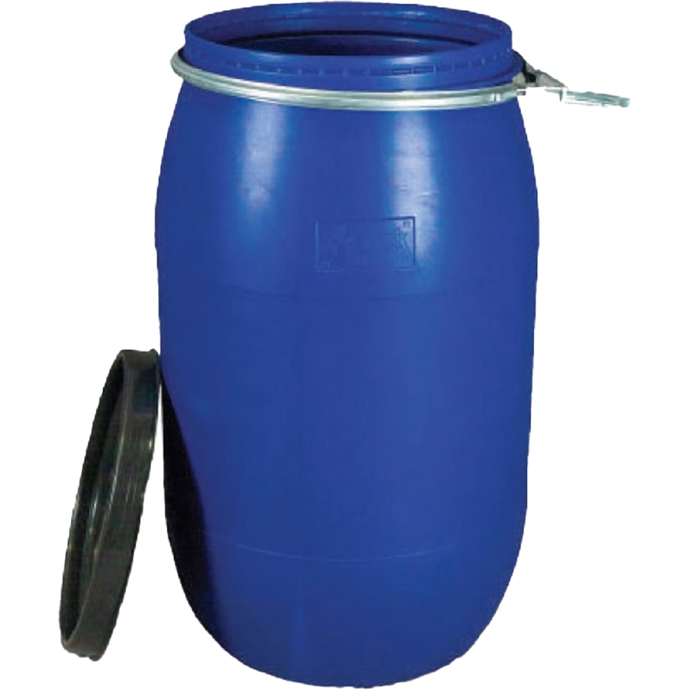 Bidon cu cerc, albastru, 220 l