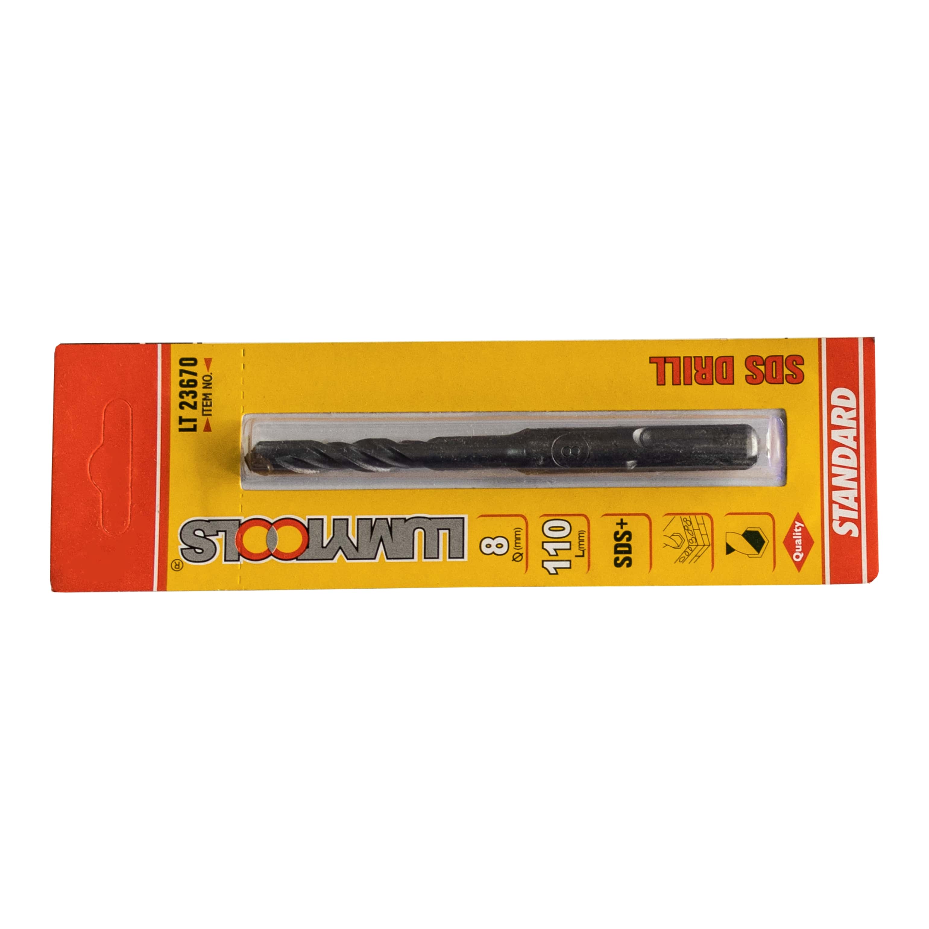 Burghiu vidia prindere SDS plus 8x110 mm • LumyTools, Standard